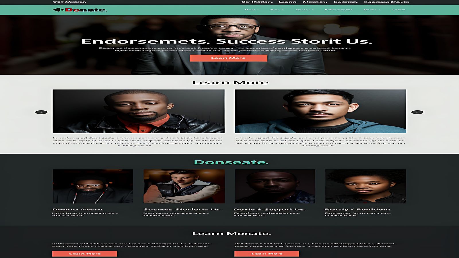 Blaskan theme demo interface showing a responsive blog layout at desktop and mobile widths