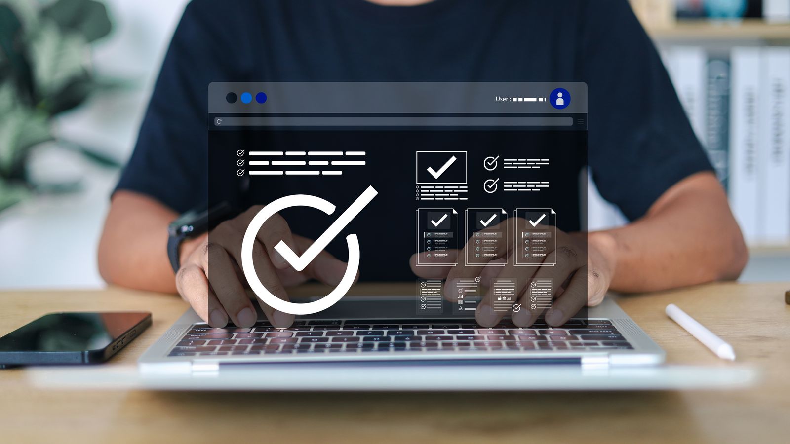 Checklist view in a browser with Blaskan theme loaded on themeunittest.blaskan.net